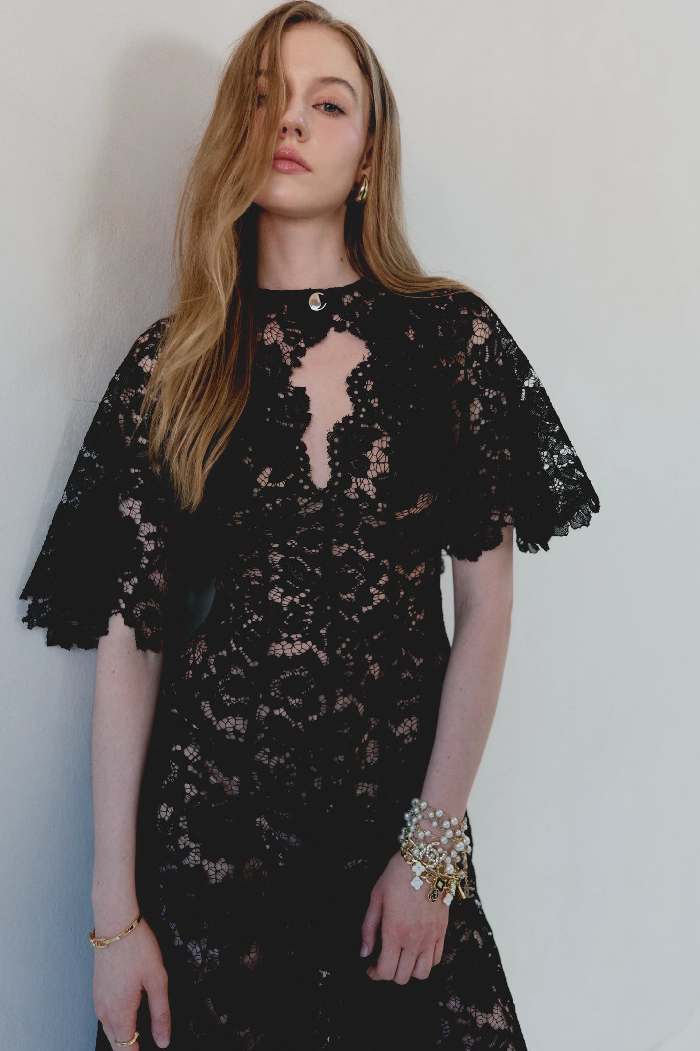 Paris Cape Dress - Black