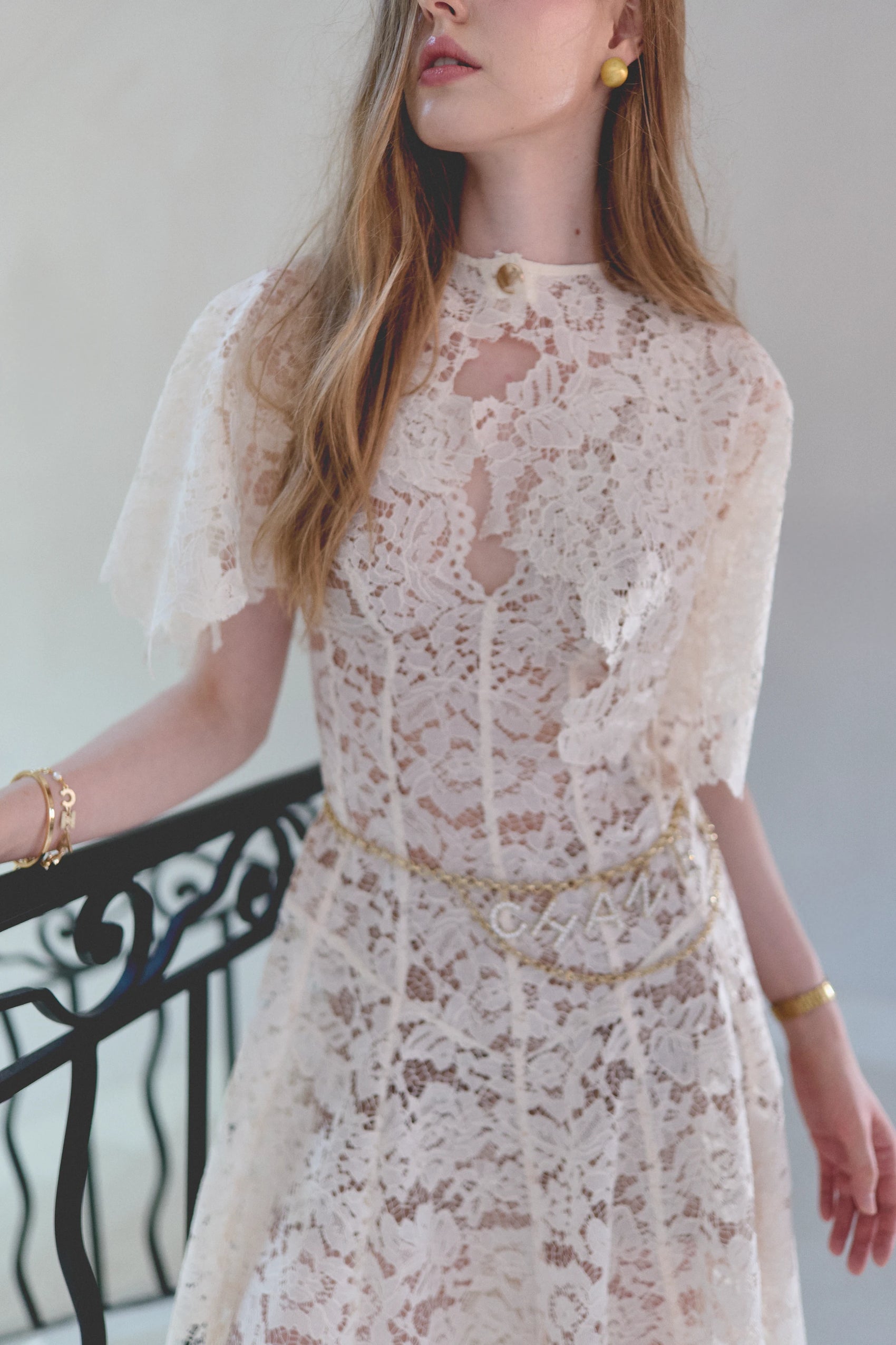 Paris Cape Dress - White