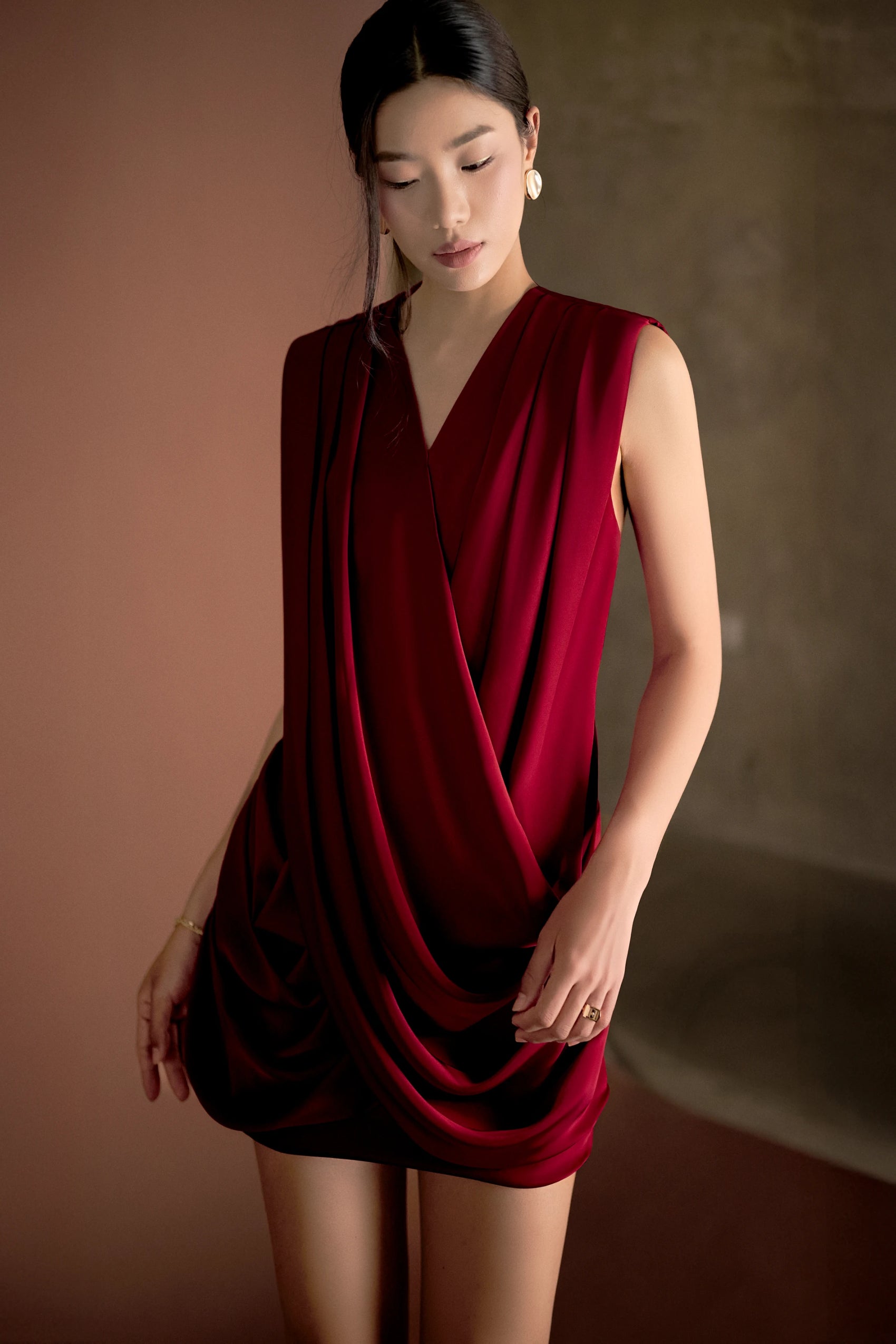 Somewhere Between Dress - Wine