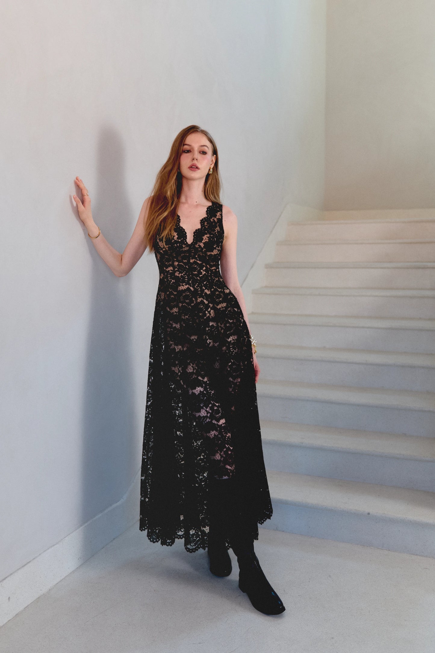 Paris Cape Dress - Black