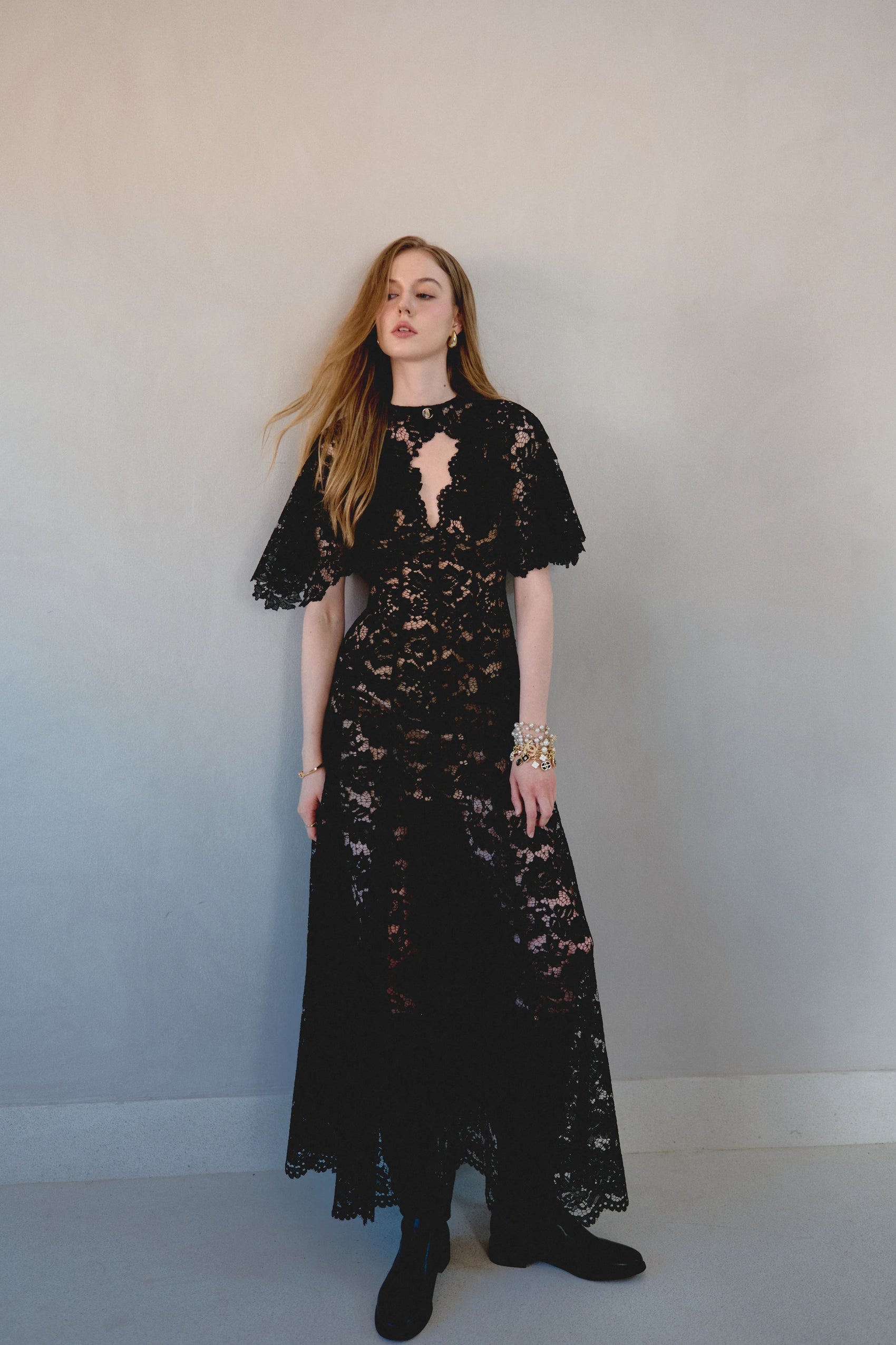 Paris Cape Dress - Black