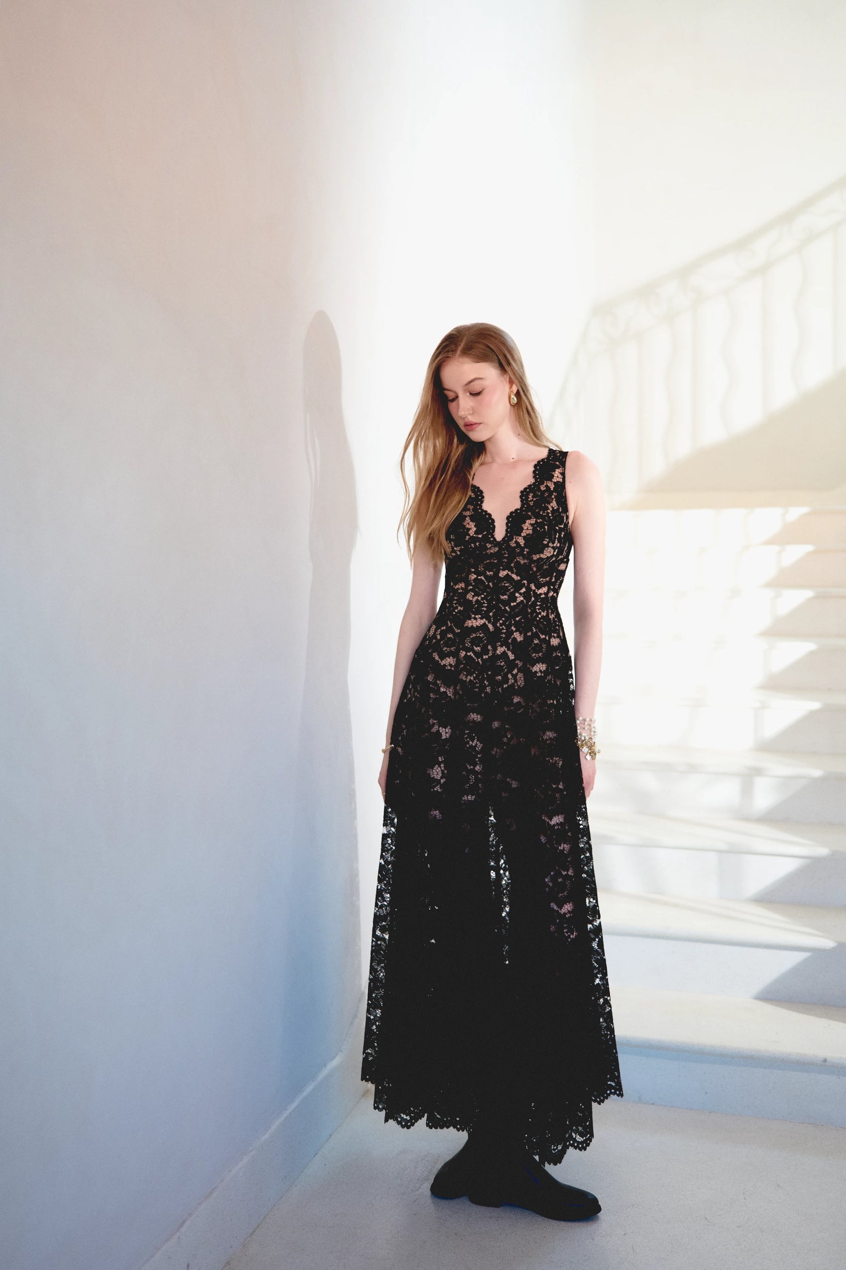 Paris Cape Dress - Black