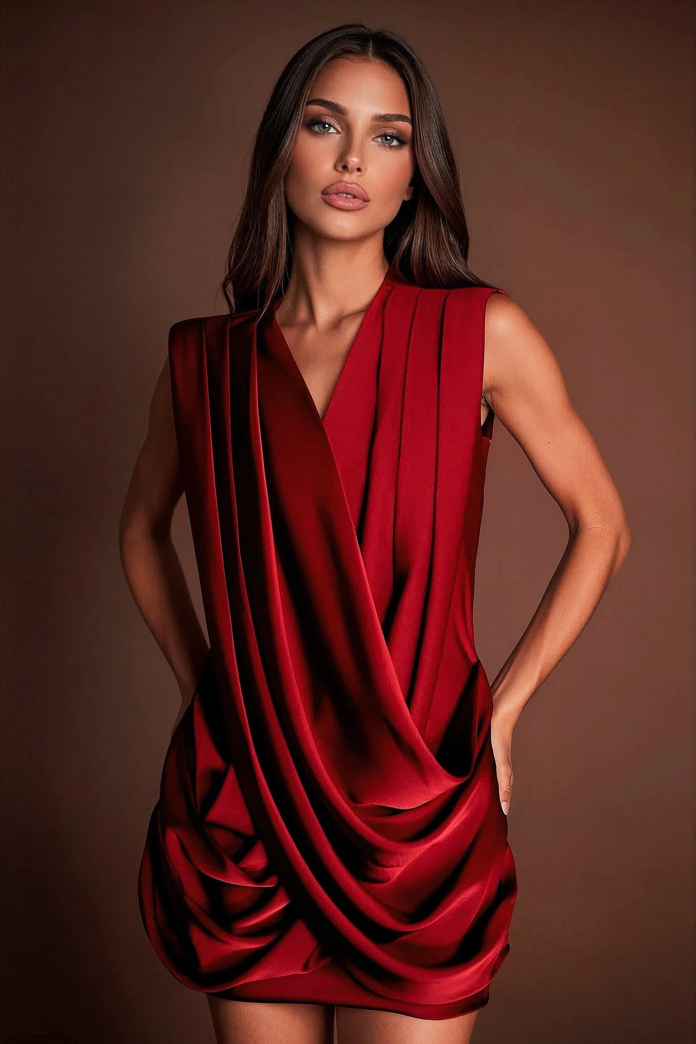 Fitted Silk Dress