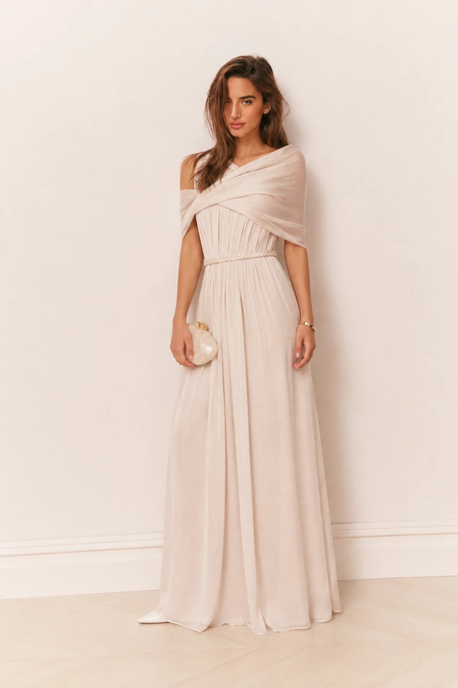 Athena Maxi Dress - Nude
