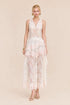 Rosé Lace Maxi Dress